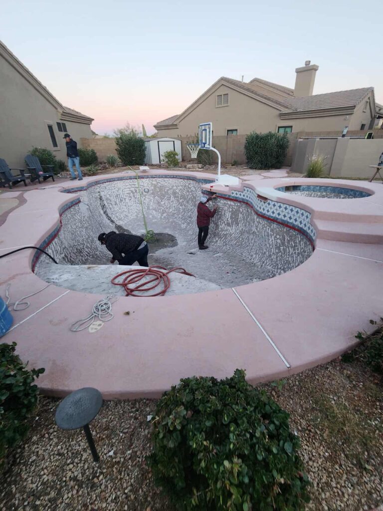 pool demolition preparation