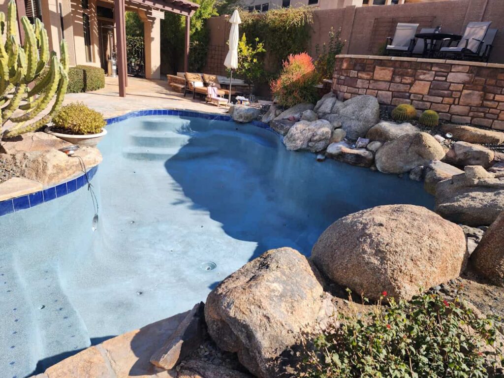 pool resurfacing before refill