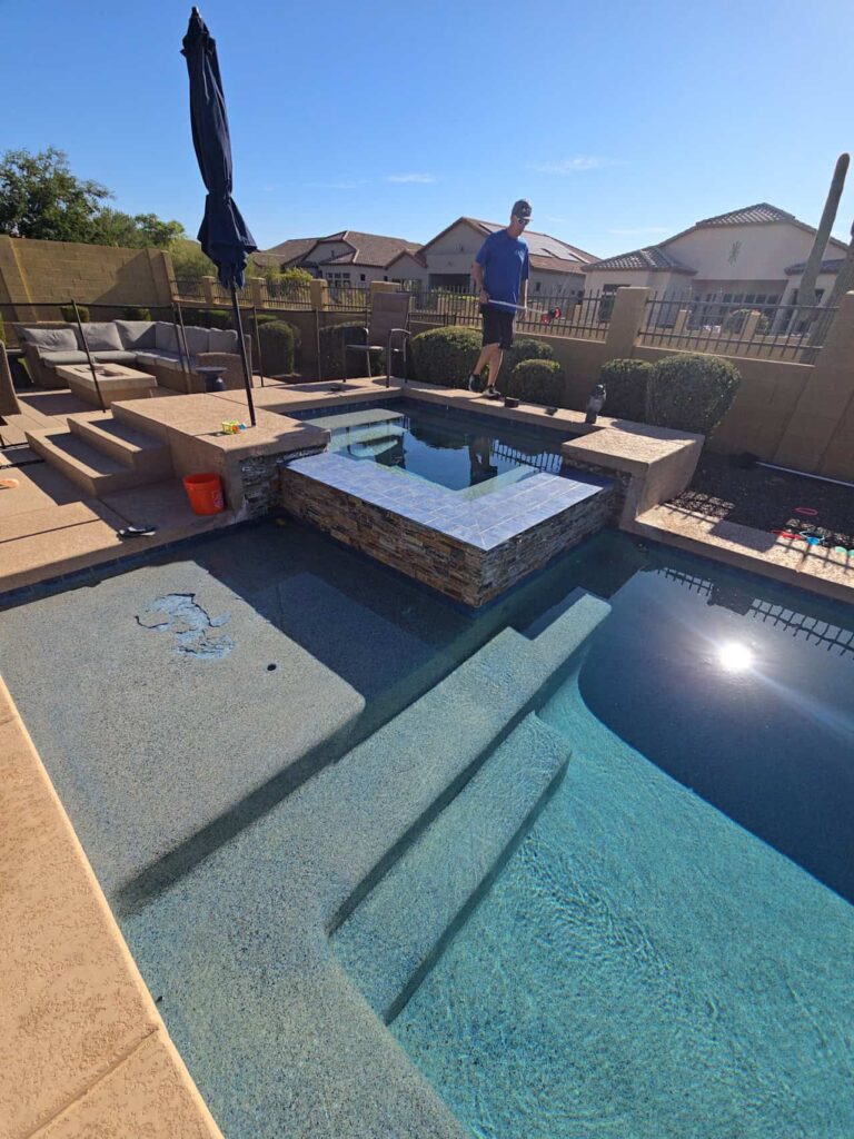 spa and pool remodel