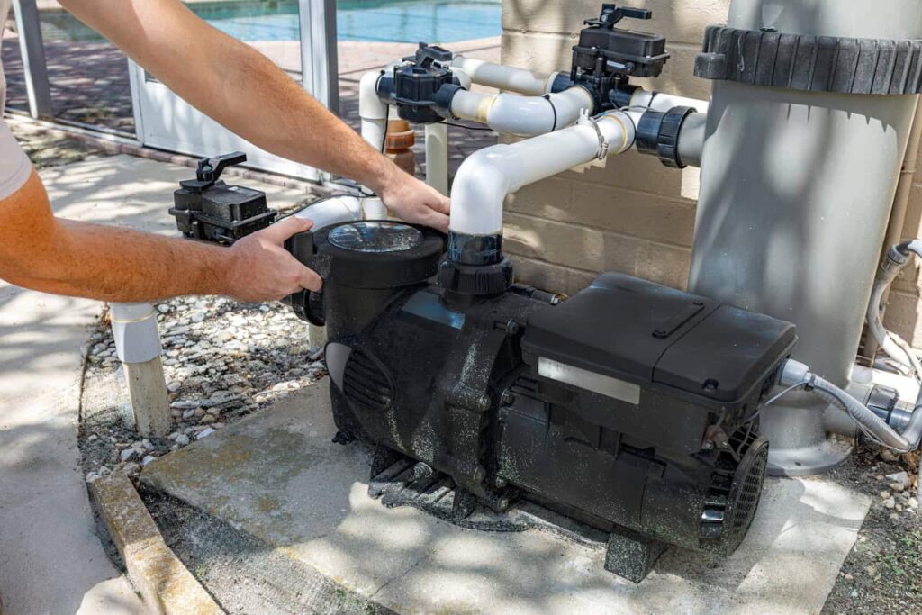 signs pool pump motor is burned out